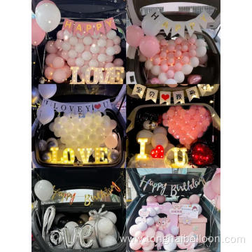 Valentine's Day scene decoration balloons